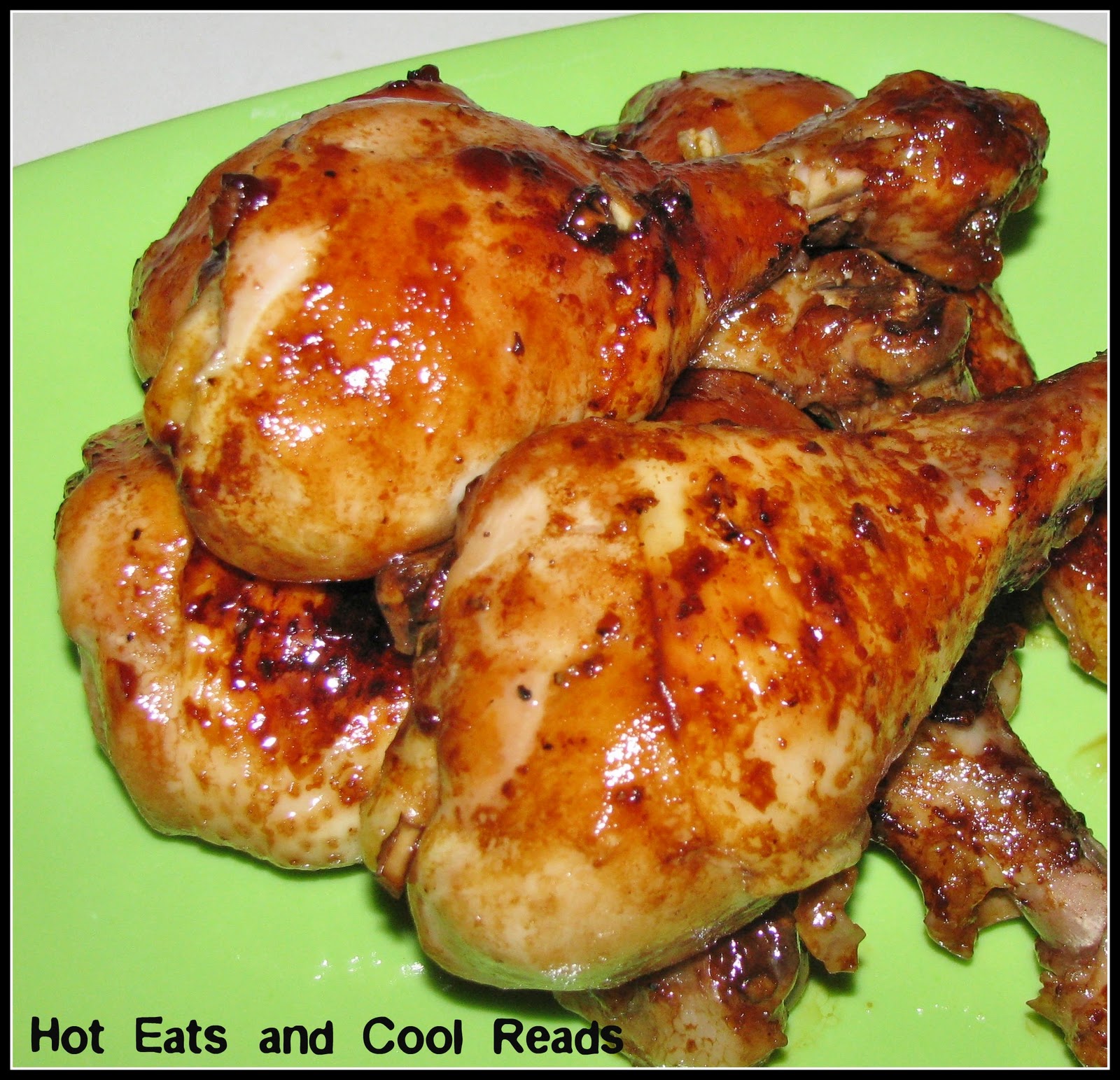 Hot Eats and Cool Reads Caramelized Baked Chicken Legs or Wings Recipe