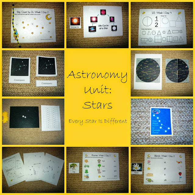 Astronomy Unit: Star Activities for Kids with Free Printables