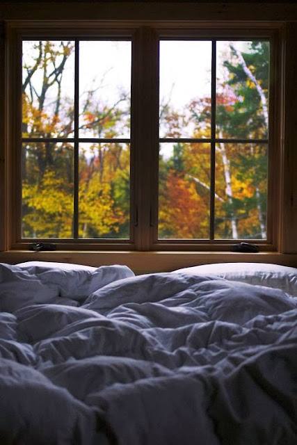 autumn, Sypialnia, jesienna, ciepła, milusia, koc, bedroom, big windows, 