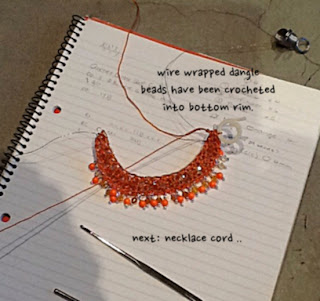 wire crochet necklace