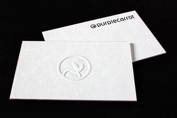 Embossed Business Cards