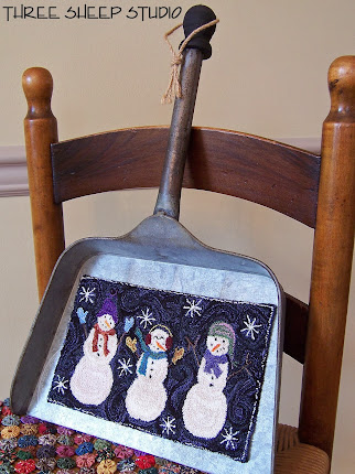 'The Night Shift' punchneedle design - Three Sheep Studio