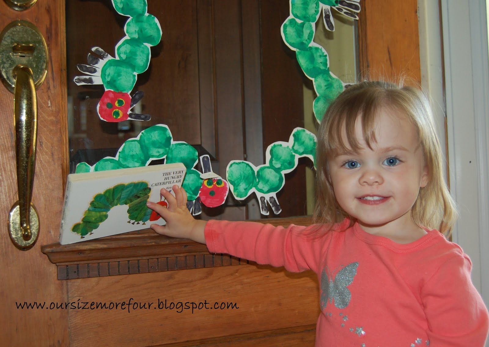 The Sizemore Family Caterpillar Handprints and Butterflies