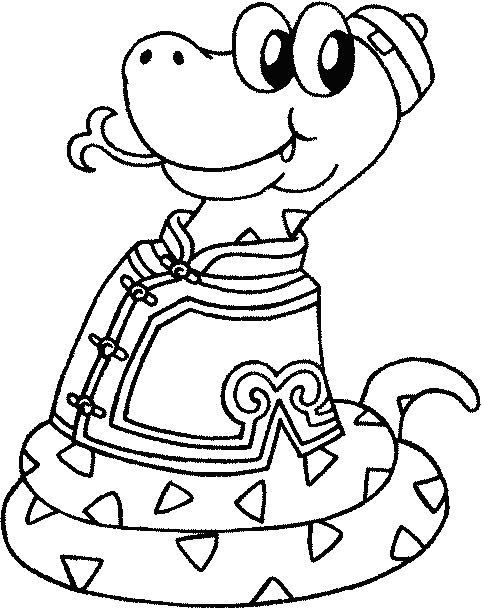 Finally, I like this Snake Coloring Page from Coloring-Pictures.net. title=