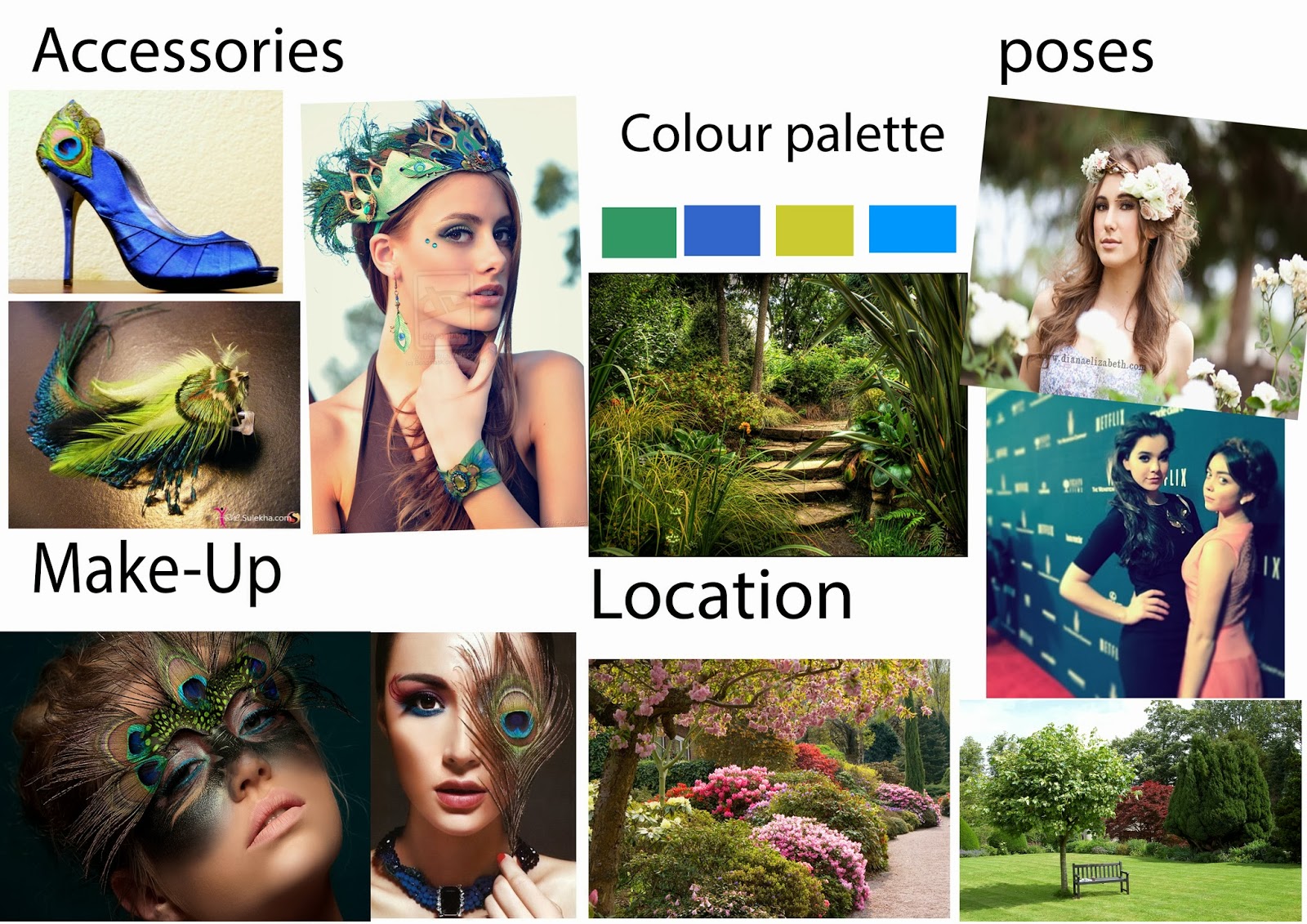 Fashion Oldham College Mood board of the photoshoot