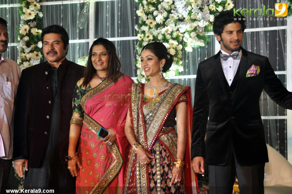 Mammootty Son Wedding Reception Photos,Kavaya Samvratha,Bhavana