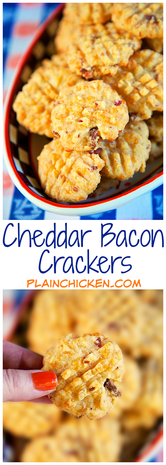 Cheddar Bacon Crackers {Football Friday} Plain Chicken