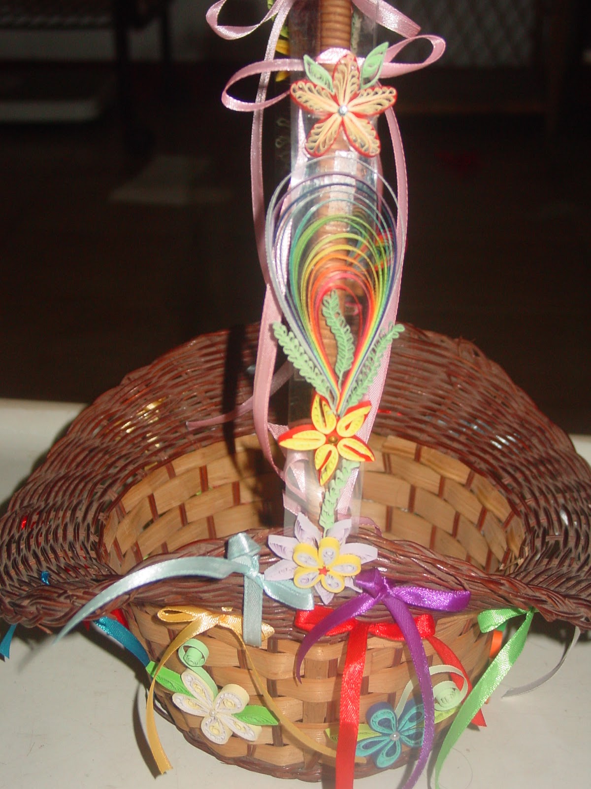 Faith's Quilling Quilled Offering Basket