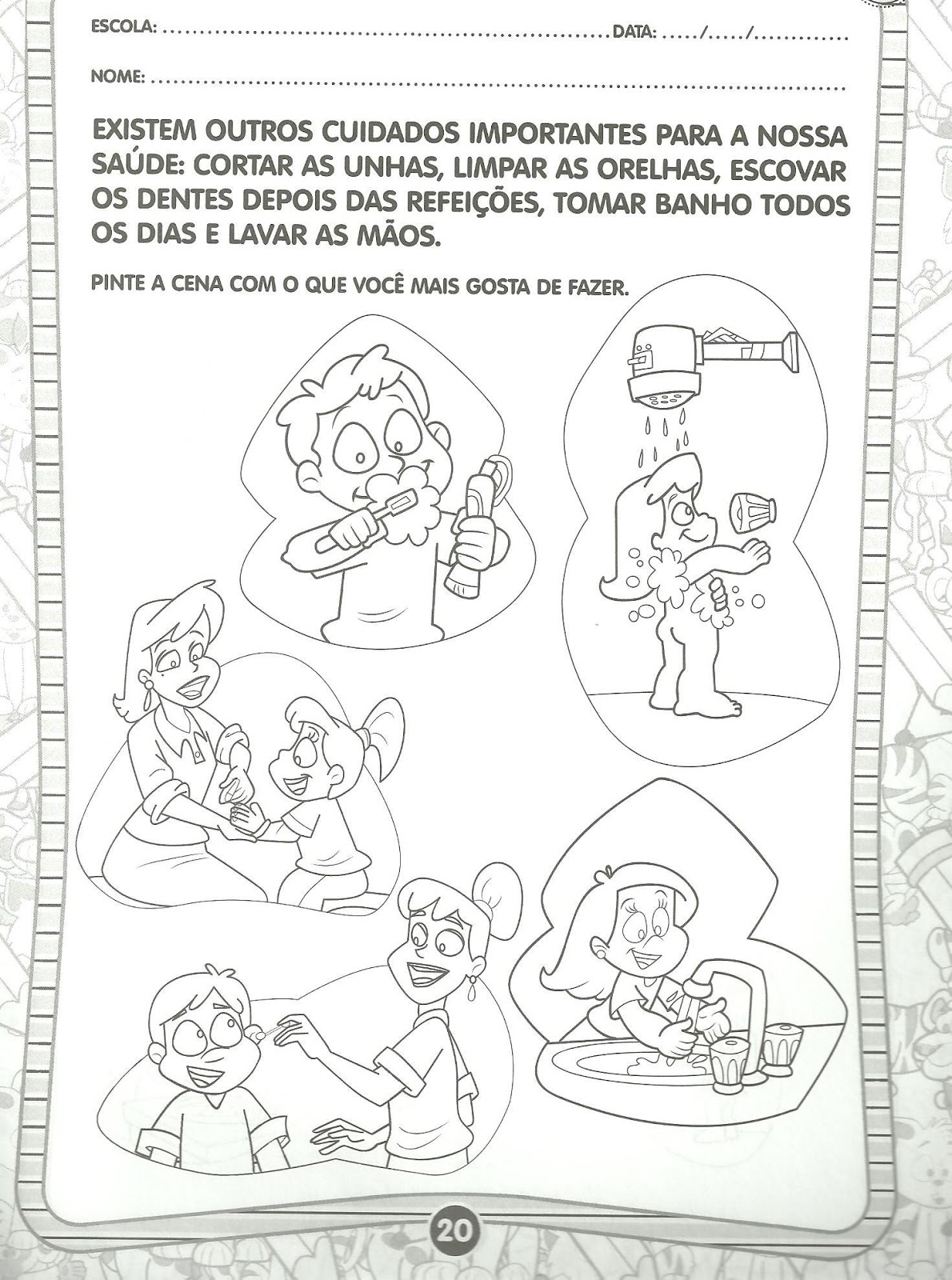 Arte de Educar: Atividades sobre o nosso corpo - Educação Infantil