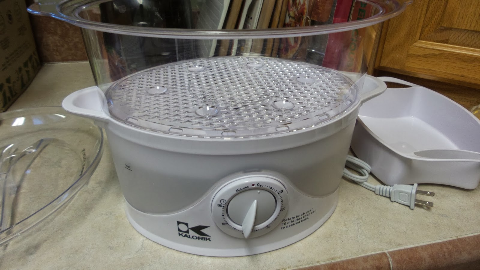 A Lucky Ladybug Kalorik 3 Tier Food Steamer Review and Giveaway