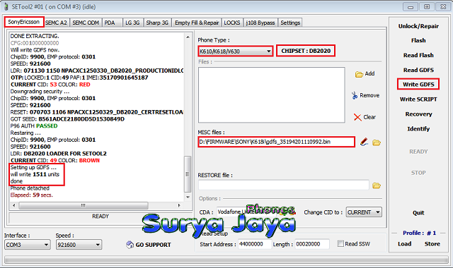 How to write gdfs file with setool 02 picture