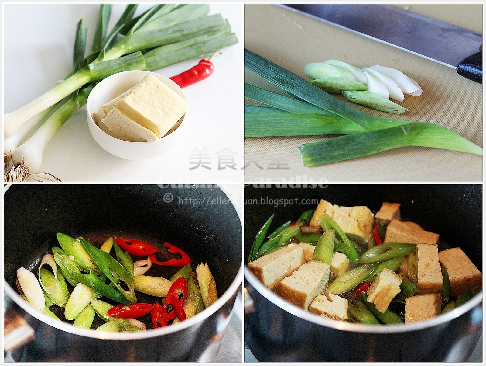 Cuisine Paradise Singapore Food Blog Recipes, Reviews And Travel StirFry Leek with Firm