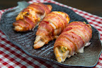 Bacon Wrapped Jalapeno Popper Stuffed Chicken