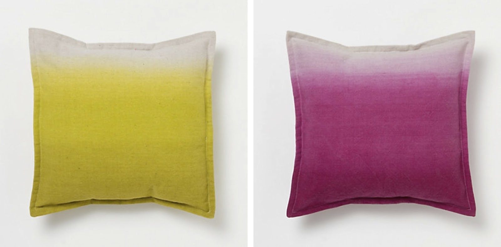 {BLACK. WHITE. YELLOW.} Ombre Pillows