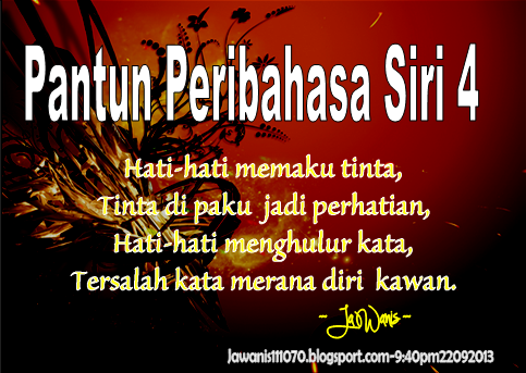 Nukilan Jiwa Jawanis Nur Ain Pantun Peribahas Lagi Ya Siri 4