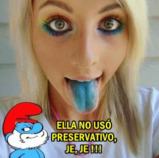 preservativo lengua azul