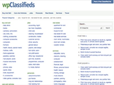 wordpress classified theme free download