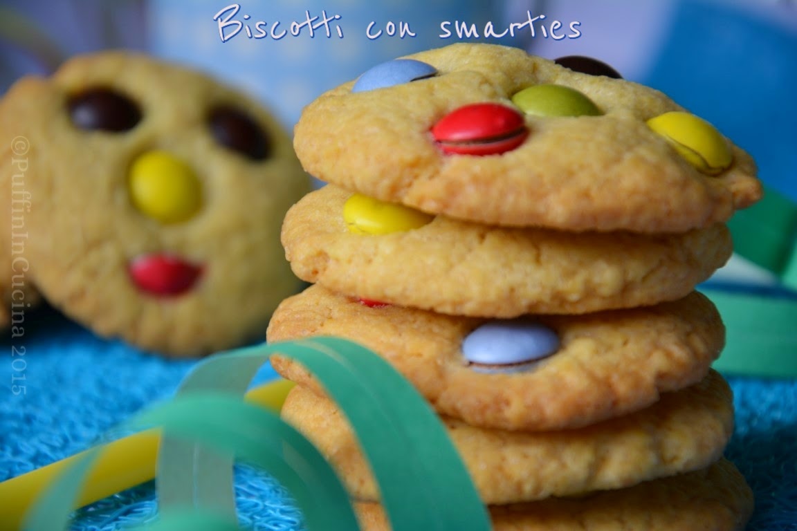 Biscotti Con Smarties O Smarties Cookies Per La Colazione Ed Il Carnevale