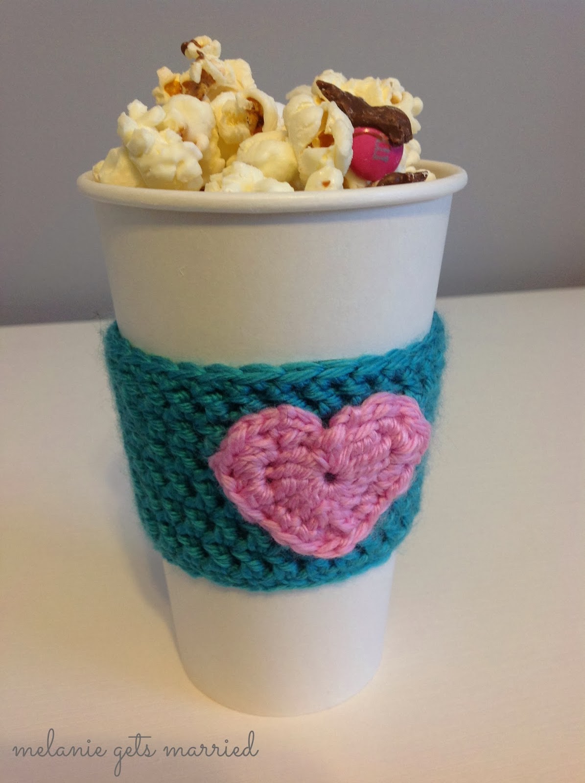 Crocheted coffee cozy's