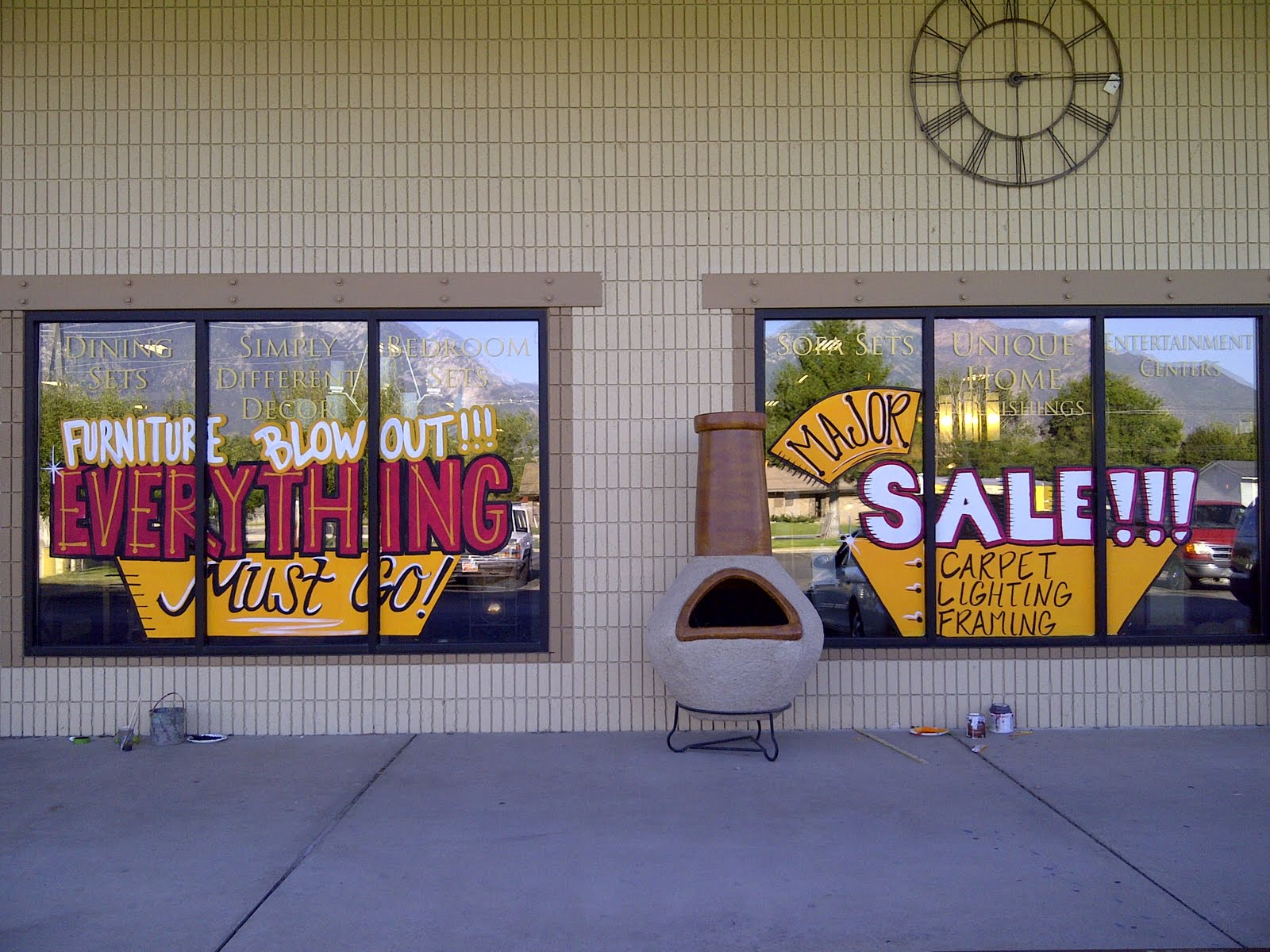 Bawden Fine Murals Window Advertising! / Window splashes for businesses