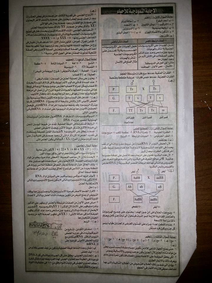 امتحان احياء ثالثة ثانوى السودان نظام حديث 2015 + نموذج الاجابة الرسمى Www.modars1.com_0003