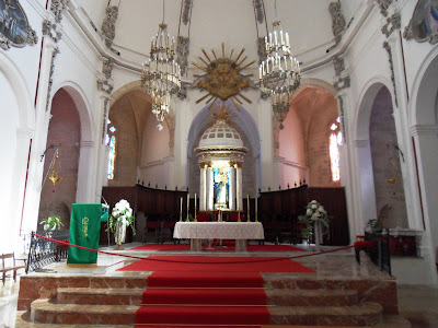 Inside Ibiza Old Town Cathedral