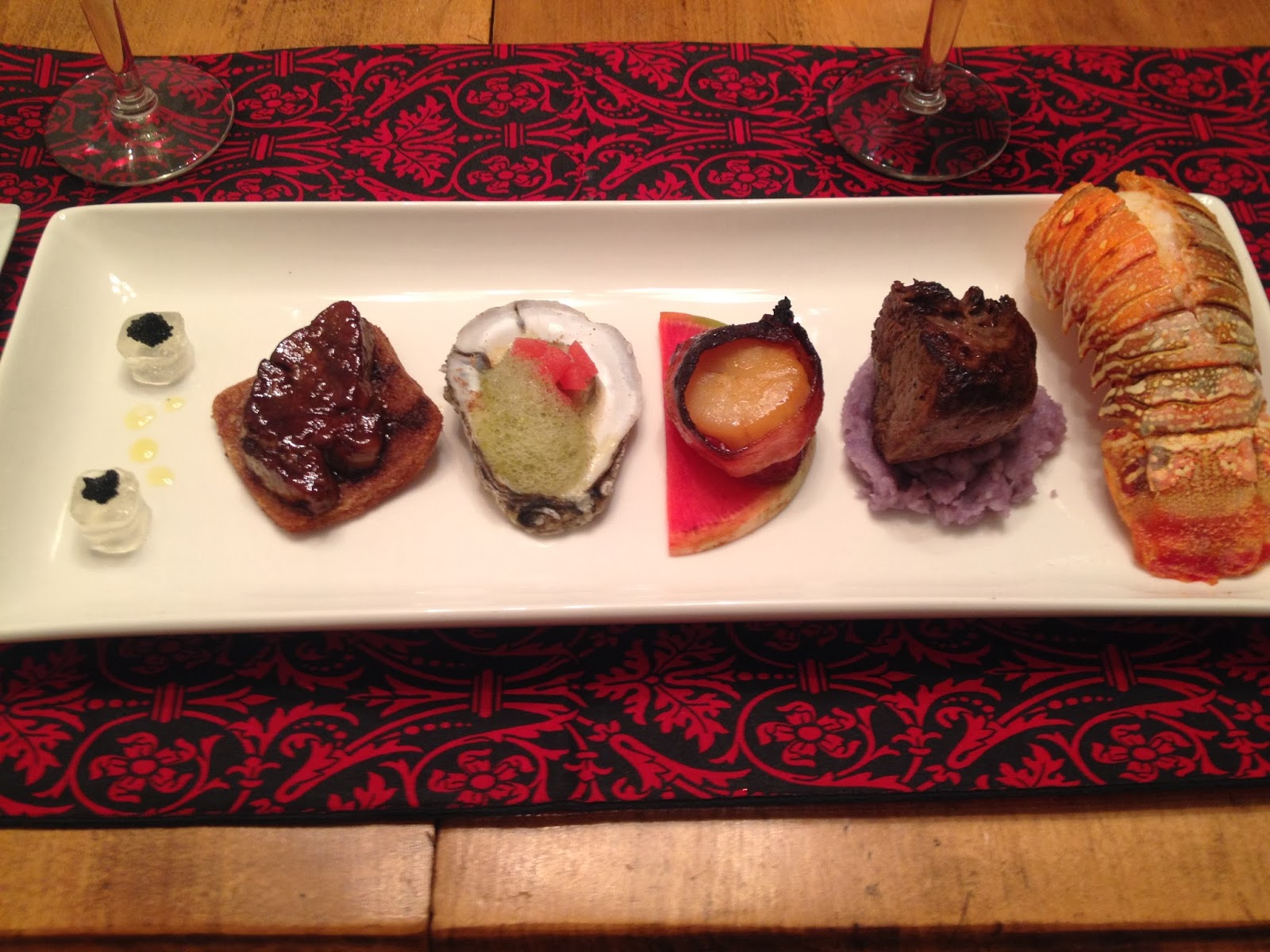 a passion to cook Eight Course Dinner