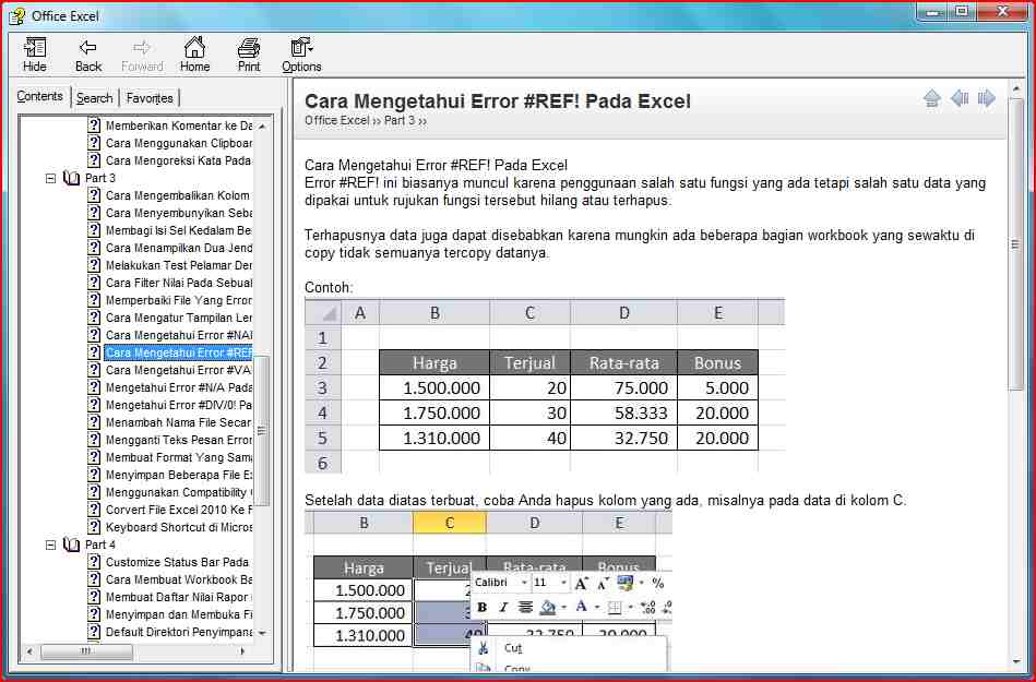 E-books tutor Office Excel free download