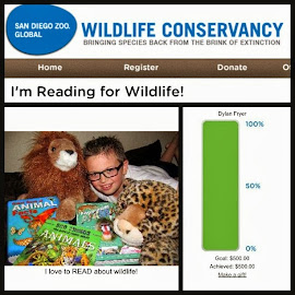 Dylan raised $500 Reading for Wildlife