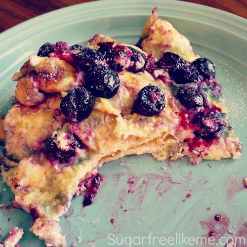 Low Carb Blueberry Cream Cheese Omelet