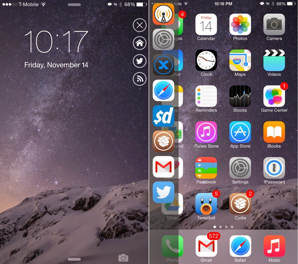 IntelliScreenX for iOS 8 Is Available For Download Now At Cydia
