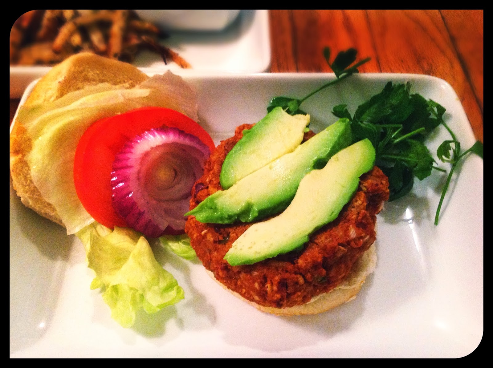 Sarah's Plantry Raid Chili BeanYam Burger