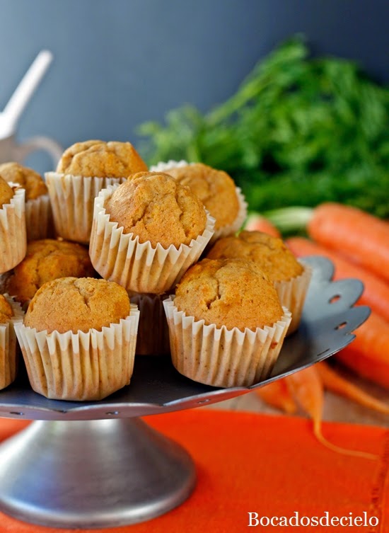 Minimuffins de zanahoria