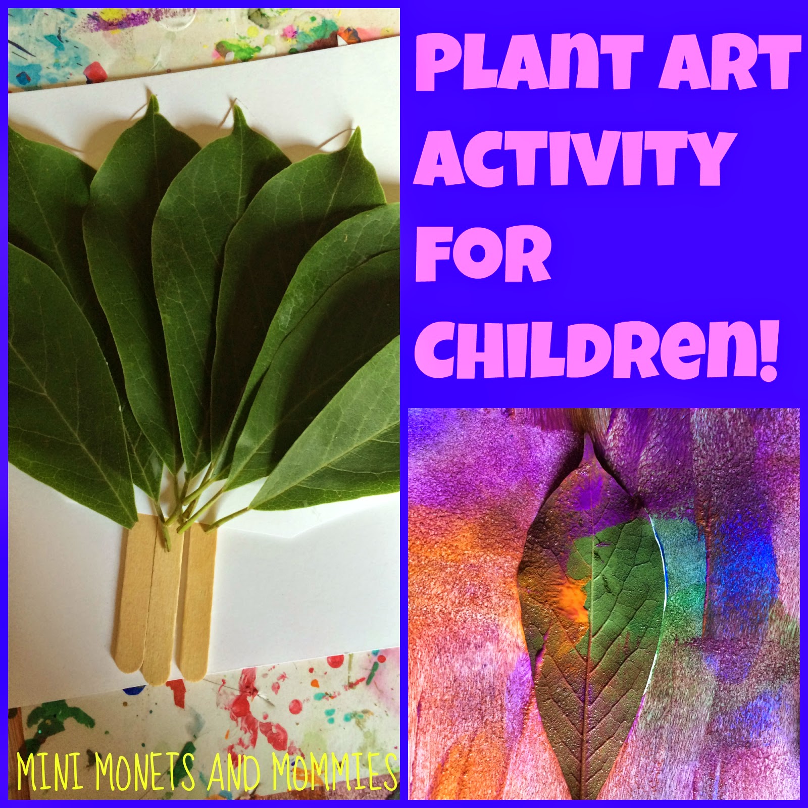 Mini Monets and Mommies: Kids' Nature Art: Make a Leaf Fan