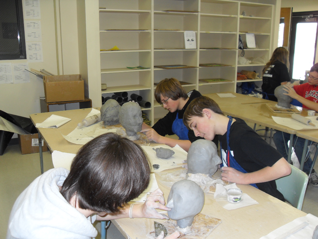 Chadron High School Blog Art Classes and Clay!
