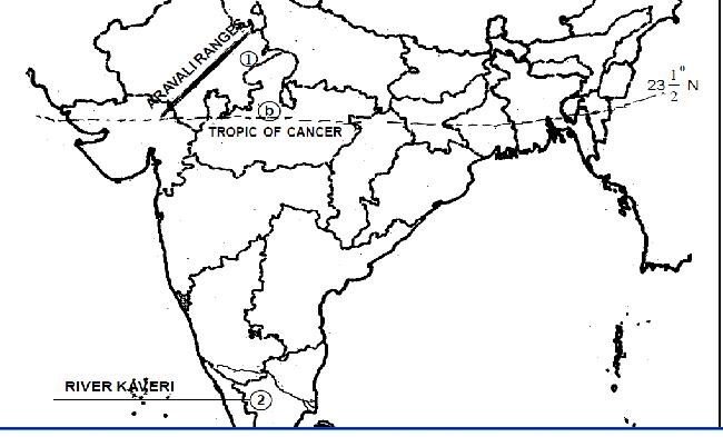 Image result for Locate Aravalli hills in physical map of India