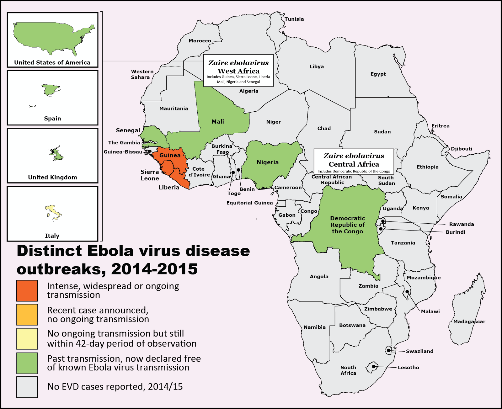 VDU's blog: Snapdate: Ebola virus disease 2014/2015 by map...