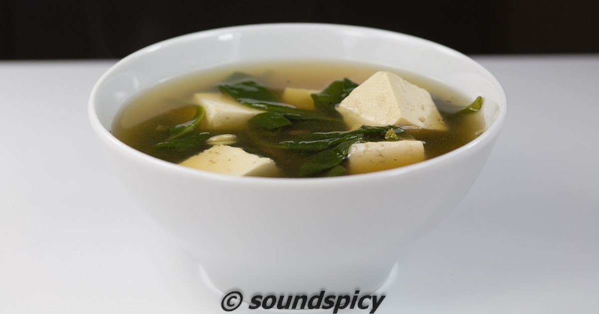 Spinach Tofu Soup Sound'spicy