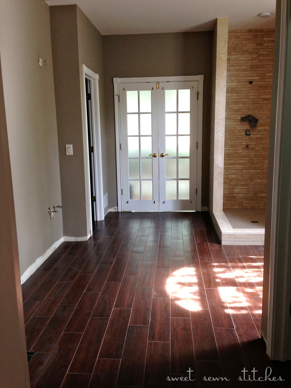 Sweet Sewn Stitches Bath Heated Tile Floor Part 4