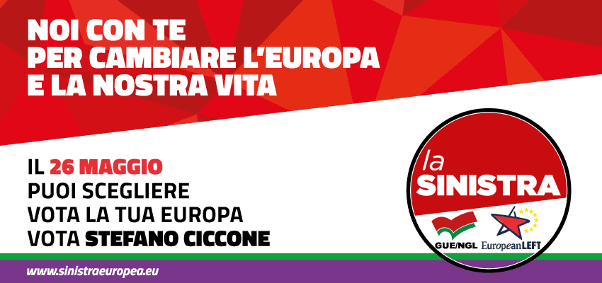 Il 26 maggio Vota Stefano Ciccone