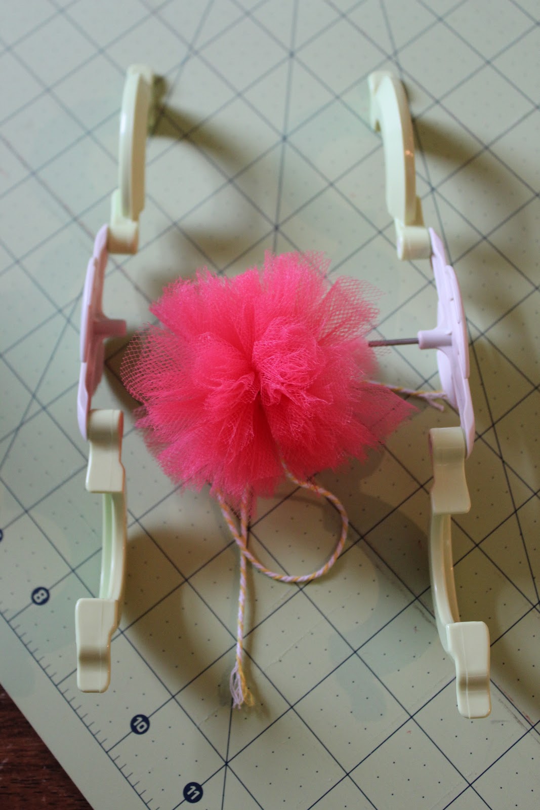 Trey and Lucy Tulle Pom Poms