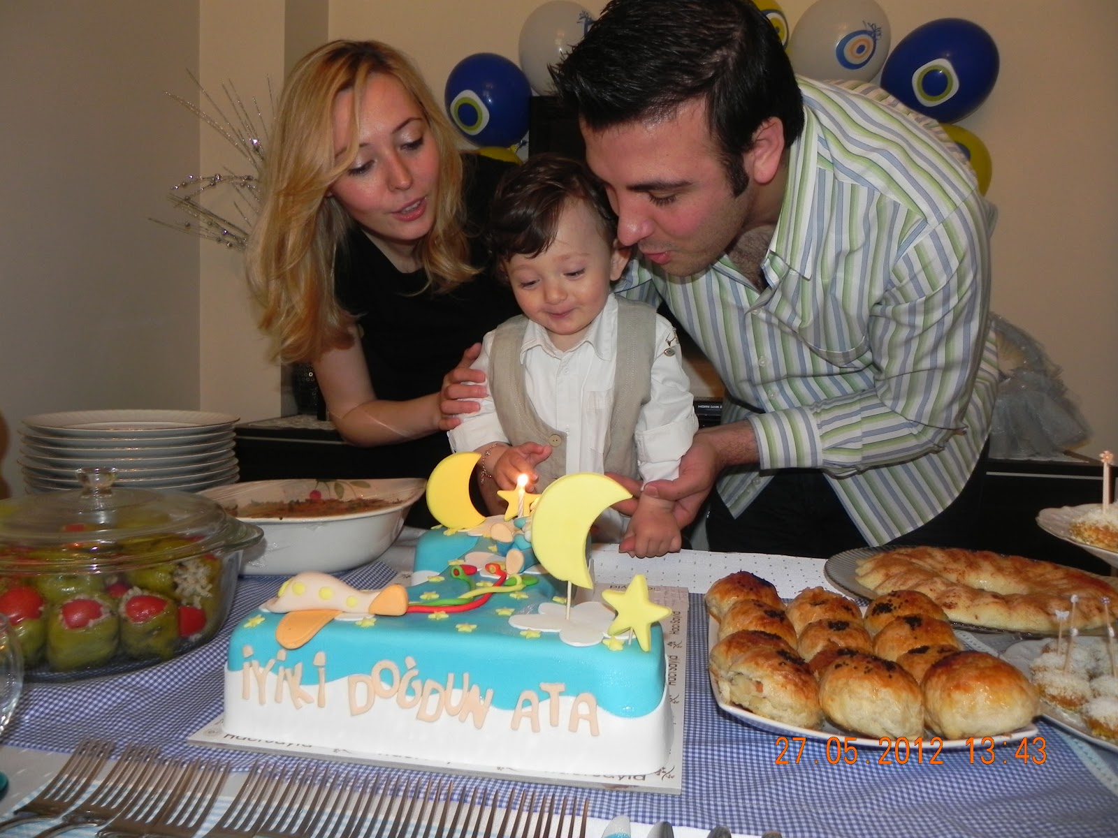 ATA�NIN 1.YAŞ DOĞUM GÜNÜ PARTİSİ* Minik Dinozor