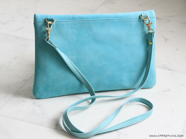My Summer 2013 bag: Fab. Beatrix clutch - aqua long strap