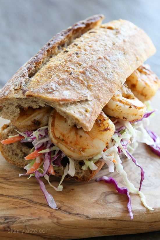 Slimmed Down Shrimp Po’ Boy  – a quick, slimmed down version of the popular Louisiana style sandwich.