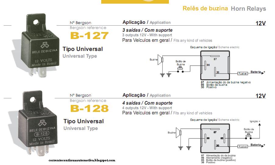 Eletrônica Free Circuits: Relê Auxiliar De 3/4 Terminais. kia besta 2 7 wiring diagram 
