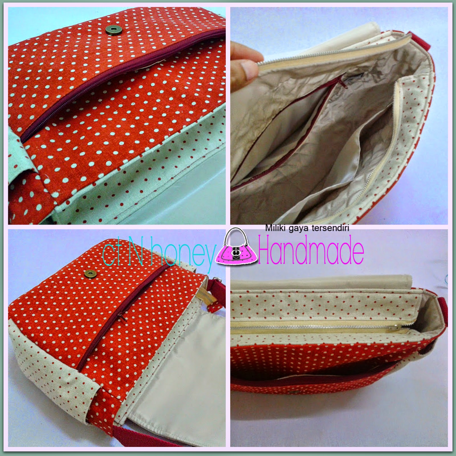 ctnhoney sling bag corak polkadot ctnhoney sling bag corak polkadot