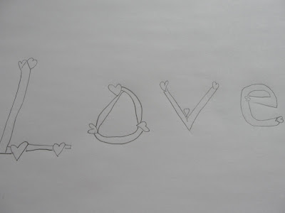 the word love illustrated