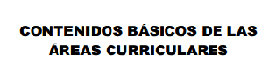 Contenidos Básico de las áreas Curriculares