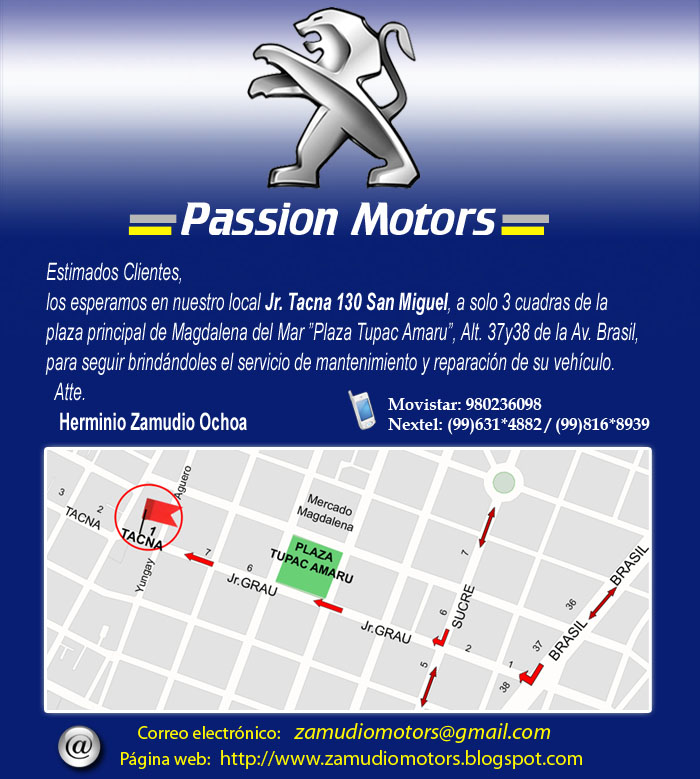 Passion Motors Zamudio Contáctenos