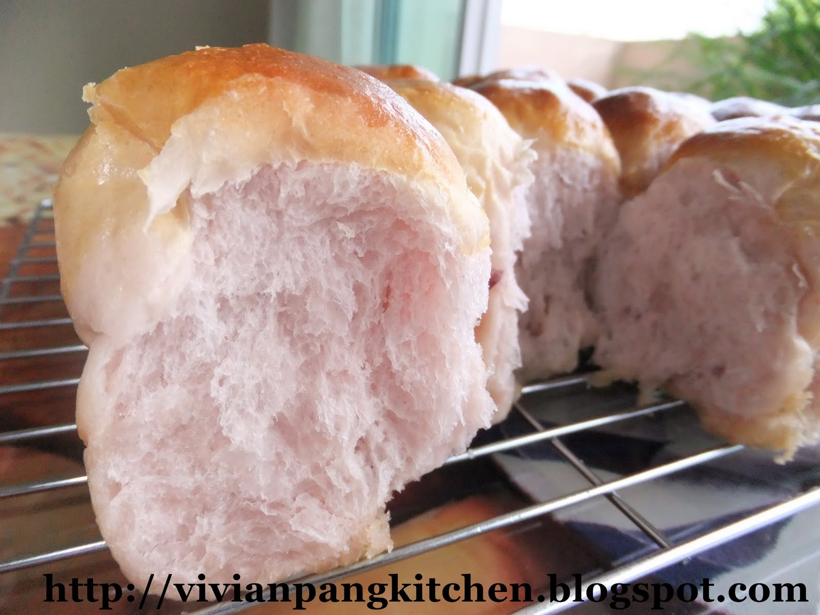 Vivian Pang Kitchen Butter Yam Buns/ Straight Dough Method